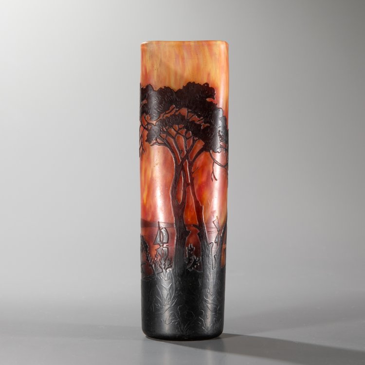 Bild 3 zu Objekt, Vase 'Paysage lacustre', um 1910, Daum Fr&egrave;res, Nancy, K-15 96