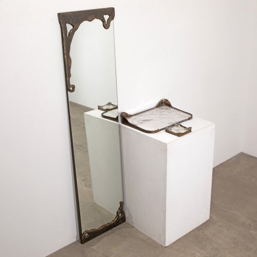 Wardrobe mirror + console table + ashtray