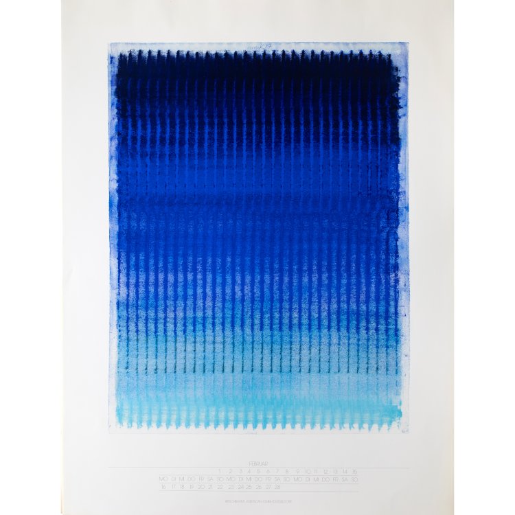 Bild 1 zu Objekt, '12 Monate Kalenderdruck', 1988, Heinz Mack, K-15 304