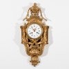 Cartel wall clock Louis XVI style