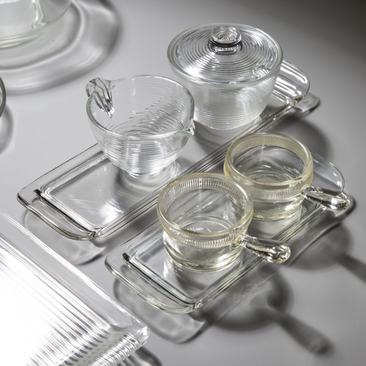 Bild 1 zu Objekt, Konvolut Glasteile der Vereinigten Lausitzer Glaswerke AG, Wilhelm Wagenfeld, VLG AG, Wei&szlig;wasser, K-15 424