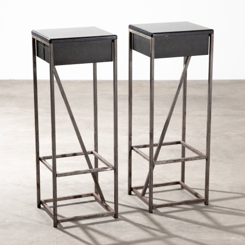 2 bar stools, custom-made for the Schüppenhauer Gallery