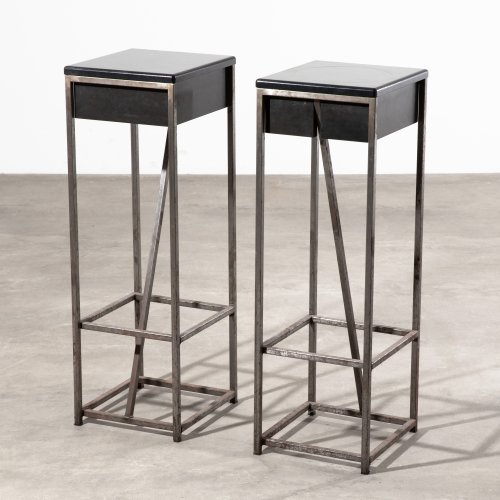 2 bar stools, custom-made for the Schüppenhauer Gallery