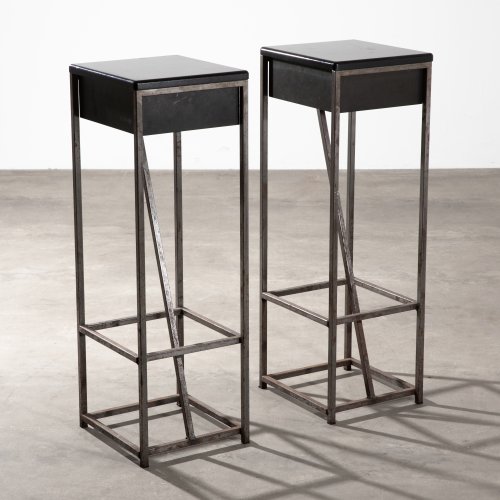 2 bar stools, custom-made for the Schüppenhauer Gallery