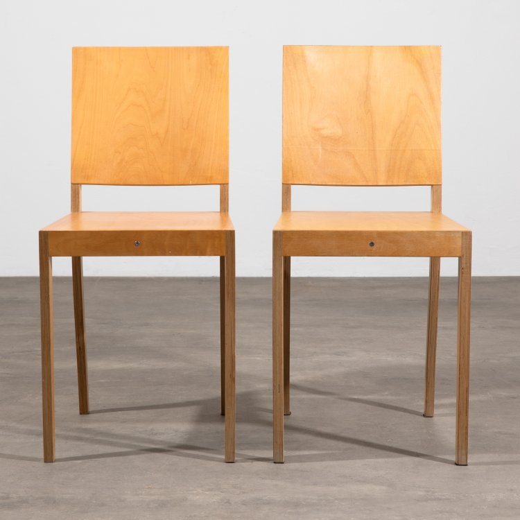 Bild 1 zu Objekt, 2 St&uuml;hle Modell Ply-Chair, Jasper Morrison, Vitra, K-15 628