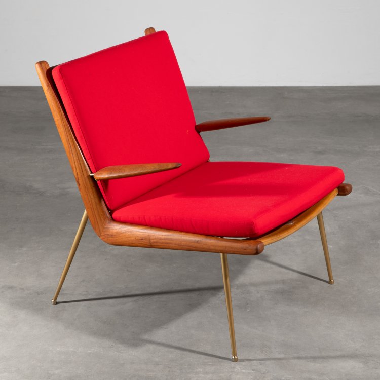 Hauptbild zu Objekt, Armlehnsessel Modell FD 135 Boomerang Chair, Peter Hvidt, France & Son, K-15 526