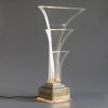 Large illuminated sculpture / table lamp Acrylic Fountain