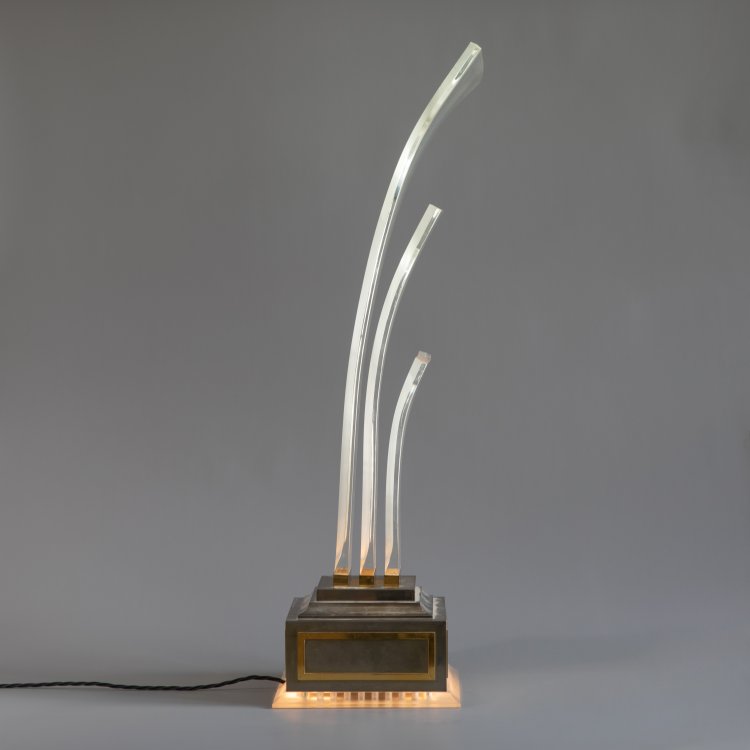 Bild 2 zu Objekt, Large illuminated sculpture / table lamp Acrylic Fountain, K-15 608
