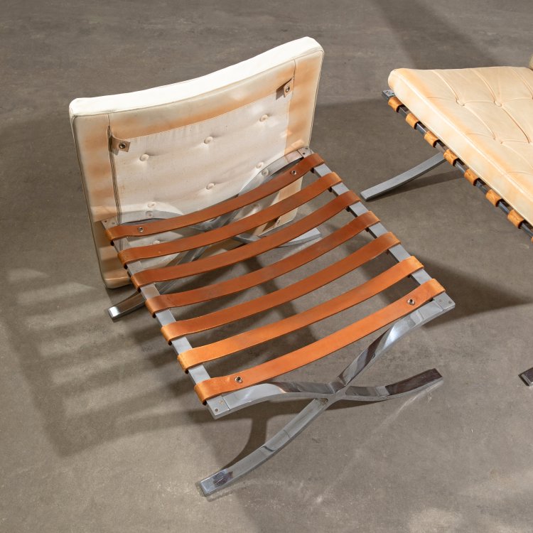 Bild 2 zu Objekt, Lounge Sessel Modell Barcelona + Ottomane, Ludwig Mies van der Rohe, Knoll International, K-15 416