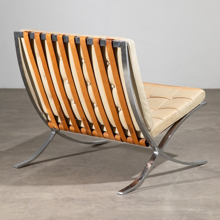 Bild 3 zu Objekt, Lounge Sessel Modell Barcelona + Ottomane, Ludwig Mies van der Rohe, Knoll International, K-15 416