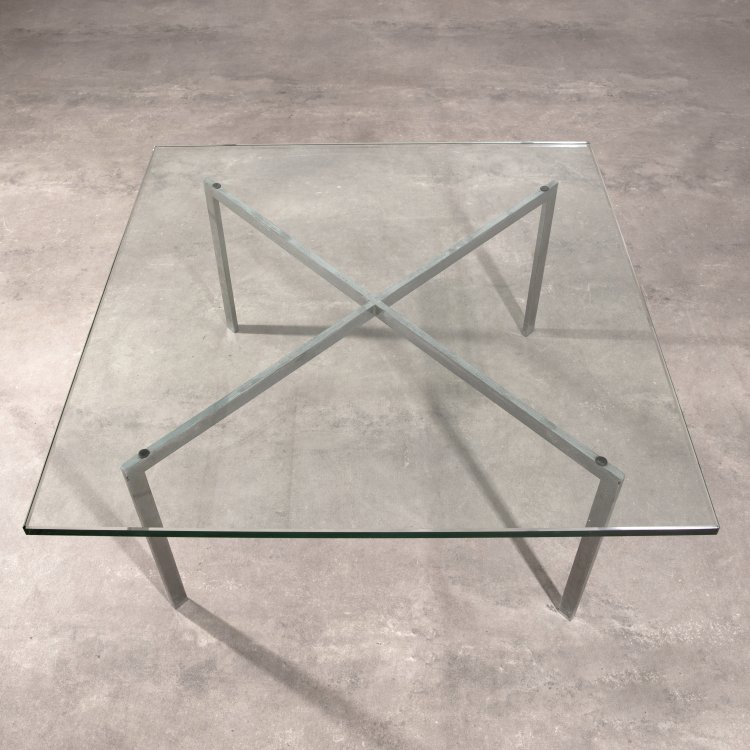 Bild 1 zu Objekt, Beistelltisch / Sofatisch Modell Barcelona, Ludwig Mies van der Rohe, Knoll International, K-15 418