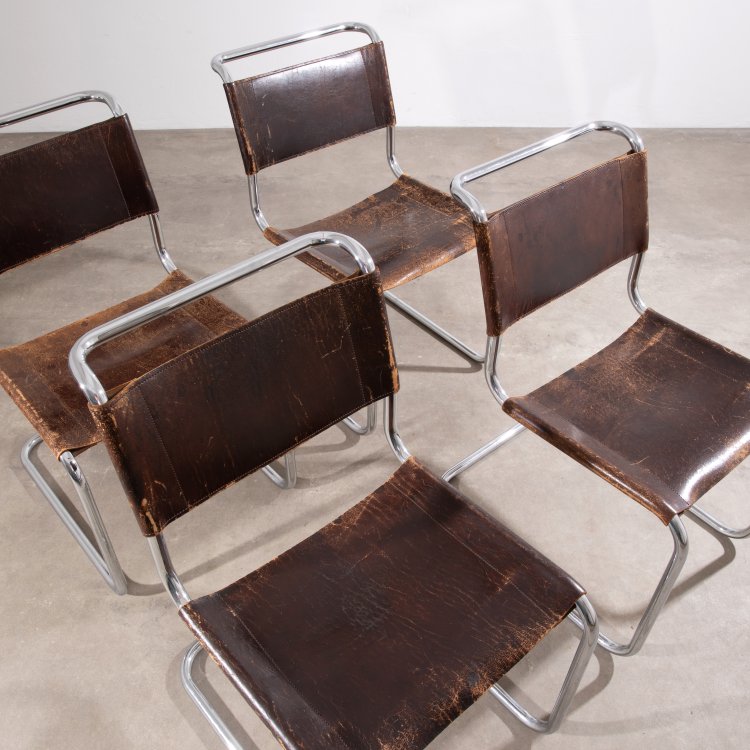 Bild 1 zu Objekt, 4 cantilever chairs model S 33, Mart Stam, Thonet, K-15 412