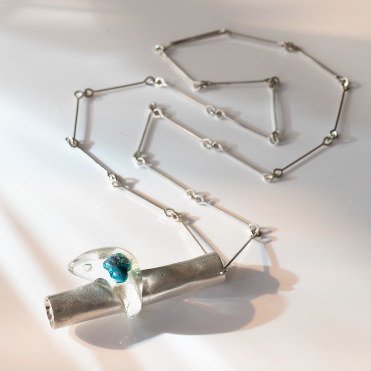 Hauptbild zu Objekt, Halskette 'Iceheart', 1978, Bj&ouml;rn Weckstr&ouml;m, K-15 52