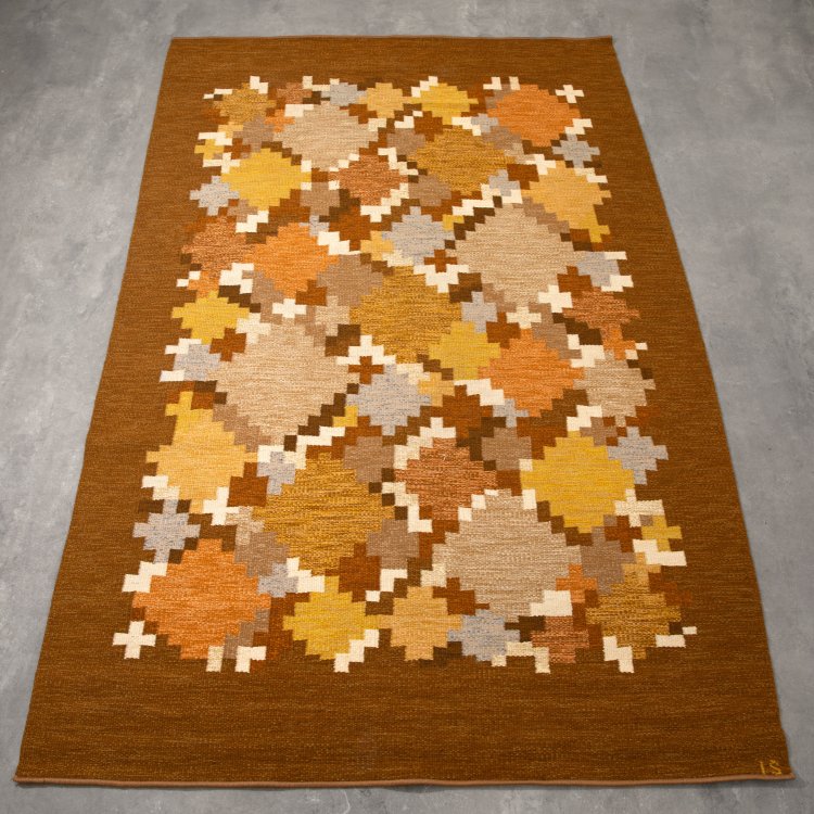 Hauptbild zu Objekt, Schwedischer R&ouml;llakan Teppich, Ingegerd Silow, K-15 510