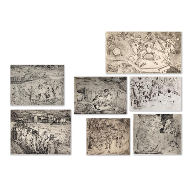 Hauptbild zu Objekt, 7 graphic works, K-15 256