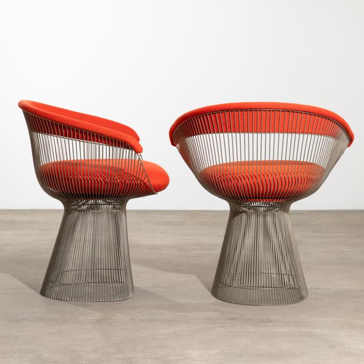 Bild 1 zu Objekt, 2 armchairs from the Wire Group, Warren Platner, Knoll International, K-15 489