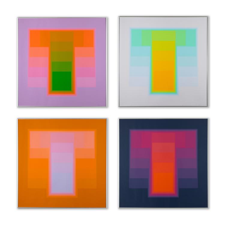 Hauptbild zu Objekt, 4 Arbeiten 'Color sound', 1972, Karl Gerstner, K-15 340