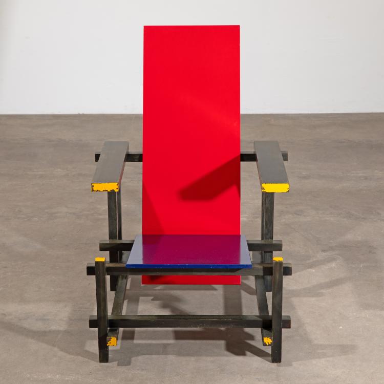 Bild 2 zu Objekt, Armchair Model Red and Blue Chair, Nr. 231, Gerrit Rietveld, Cassina, K-15 457