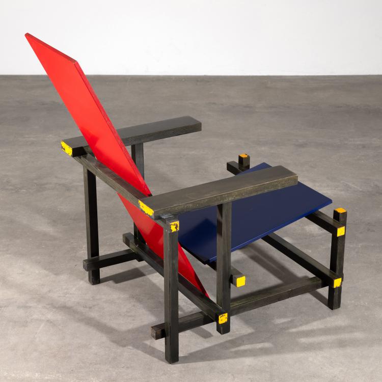 Bild 3 zu Objekt, Armchair Model Red and Blue Chair, Nr. 231, Gerrit Rietveld, Cassina, K-15 457