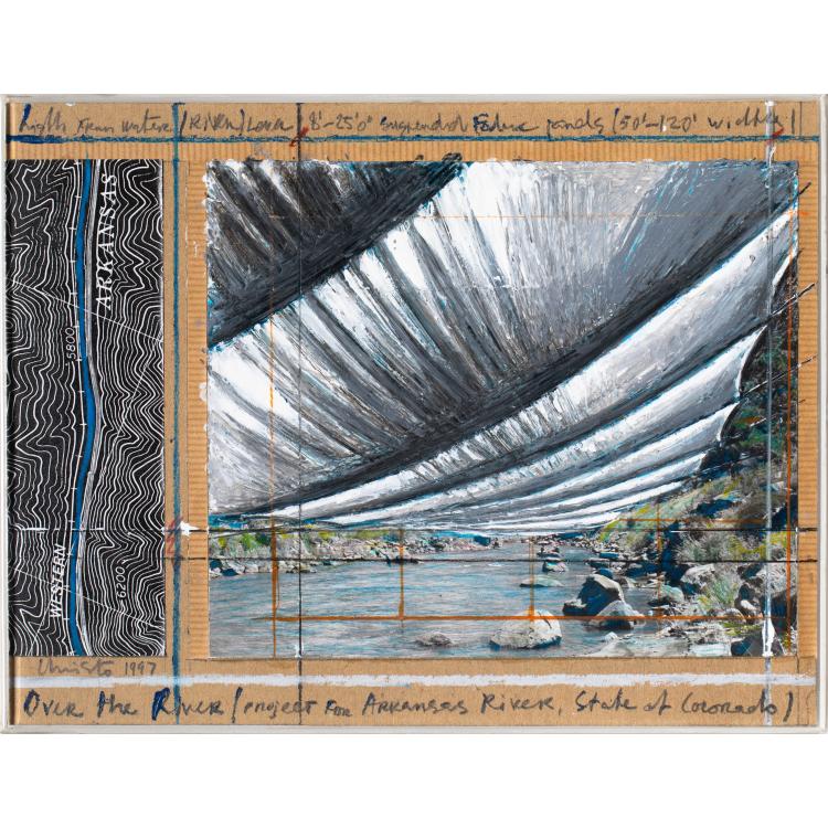 Hauptbild zu Objekt, Over the River (Project For The Arkansas River, State of Colorado), 1997,  Christo und Jeanne Claude, K-15 372