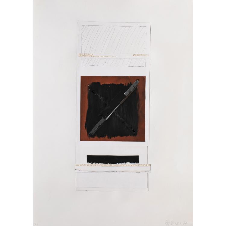Hauptbild zu Objekt, Paper collage, Heinrich Siepmann, K-15 254