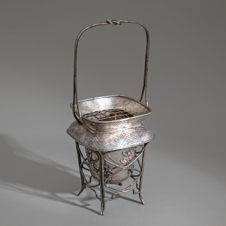 Hauptbild zu Objekt, Ikebana Vase aus Silber, K-16A 16