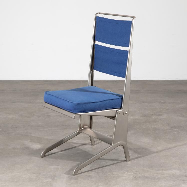 Hauptbild zu Objekt, Stuhl mit klappbarer Sitzfl&auml;che, Jean Prouv&eacute;, Tecta, K-15 461