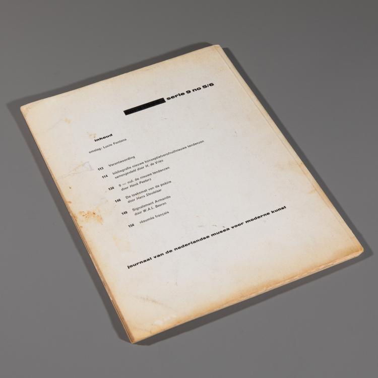 Bild 3 zu Objekt, Fontana Catalog, signed, 1964, Lucio Fontana, K-15 271