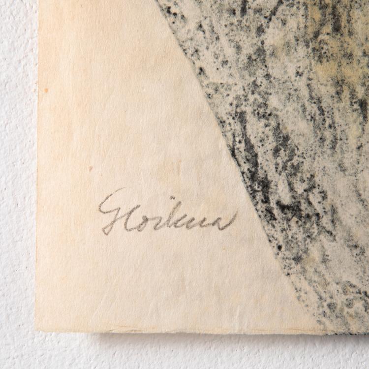 Bild 4 zu Objekt, Ohne Titel (Blattform in Schwarz), 1969, Hermann Gl&ouml;ckner, K-16B 470