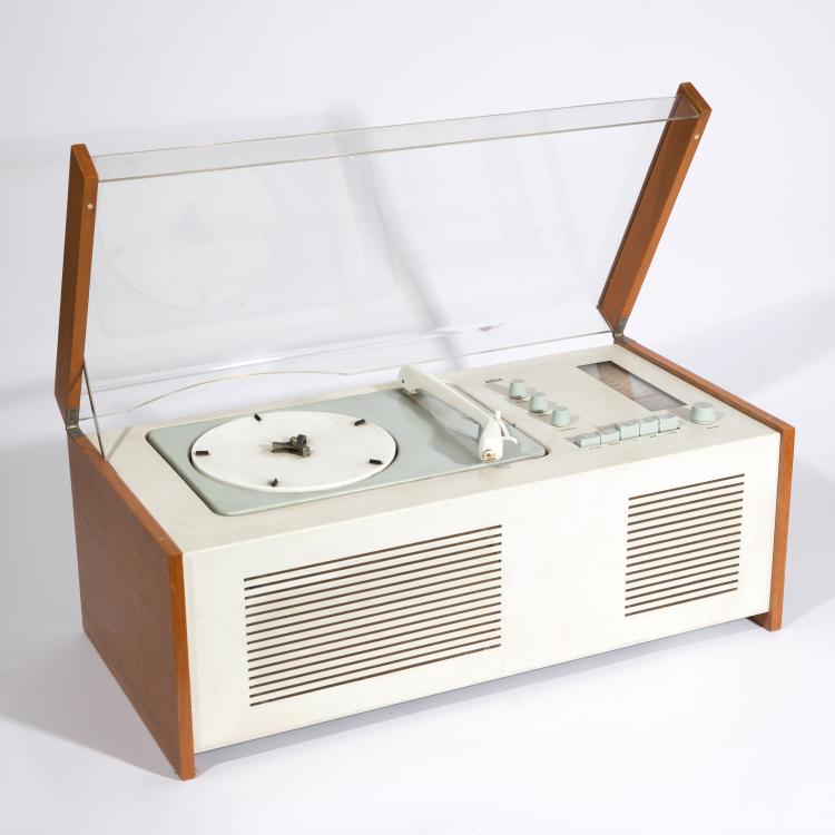 Hauptbild zu Objekt, 3 Phonosuper SK 6 (RC4) / Snow White Coffin, Hans Gugelot,Dieter Rams, Braun AG, K-15O 9