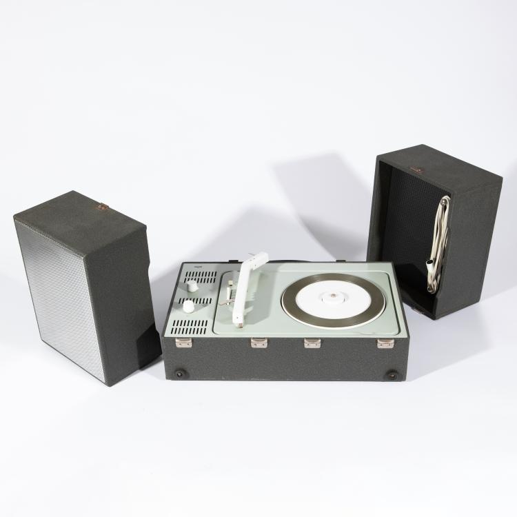 Hauptbild zu Objekt, Tragbarer Plattenspieler / Phonokoffer PCV 4, Dieter Rams, Braun, K-15O 11