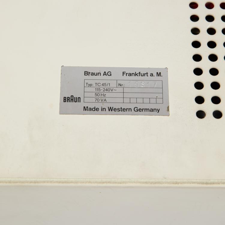 Bild 6 zu Objekt, Compact device TC 45 Atelier 2, Dieter Rams, Braun, K-15O 26