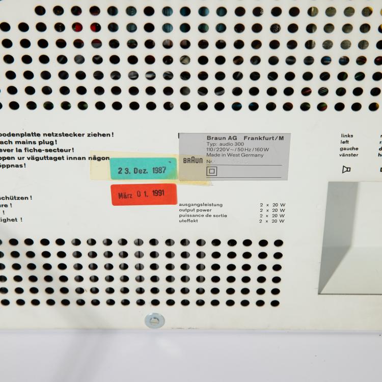 Bild 5 zu Objekt, Compact device with turntable, Audio 300, Dieter Rams, Braun, K-15O 40