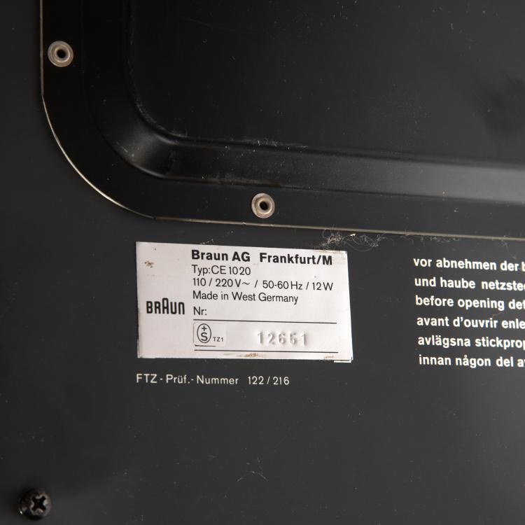 Bild 4 zu Objekt, Empf&auml;nger CE 1020, Dieter Rams, Braun, K-15O 53