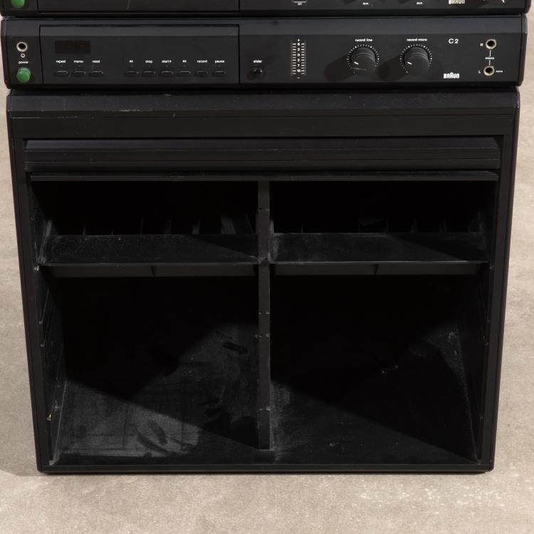 Bild 3 zu Objekt, Studio system tower, amplifier A 2, cassette recorder C 2, CD player CD 2, equipment cabinet GS, Peter Hartwein,Dieter Rams, Braun, K-15O 72