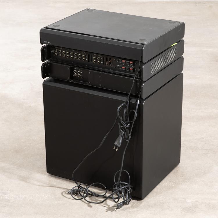 Bild 4 zu Objekt, Studio system tower, amplifier A 2, cassette recorder C 2, CD player CD 2, equipment cabinet GS, Peter Hartwein,Dieter Rams, Braun, K-15O 72