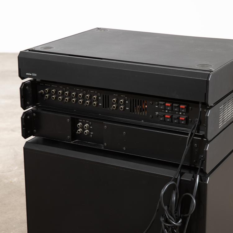 Bild 5 zu Objekt, Studio system tower, amplifier A 2, cassette recorder C 2, CD player CD 2, equipment cabinet GS, Peter Hartwein,Dieter Rams, Braun, K-15O 72