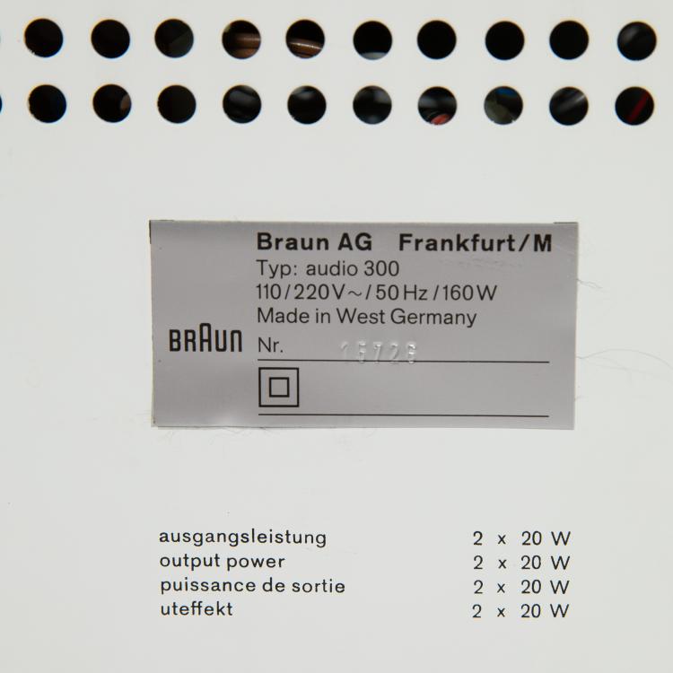 Bild 6 zu Objekt, Kompaktger&auml;t mit Plattenspieler, Audio 300, Dieter Rams, Braun, K-15O 41