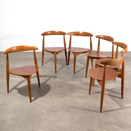 6 chairs model Hjertestole / Heart chairs 4103
