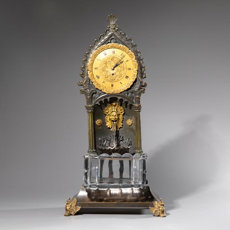 Bild 1 zu Objekt, Neo-Gothic fountain clock in Empire style, Frankreich, K-16A 50
