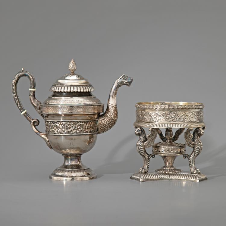 Bild 1 zu Objekt, Vierteiliges Silberservice, Hamburg, K-16A 94