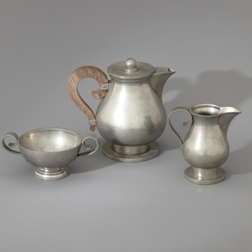 Dreiteilges Kaffeeservice, um 1930