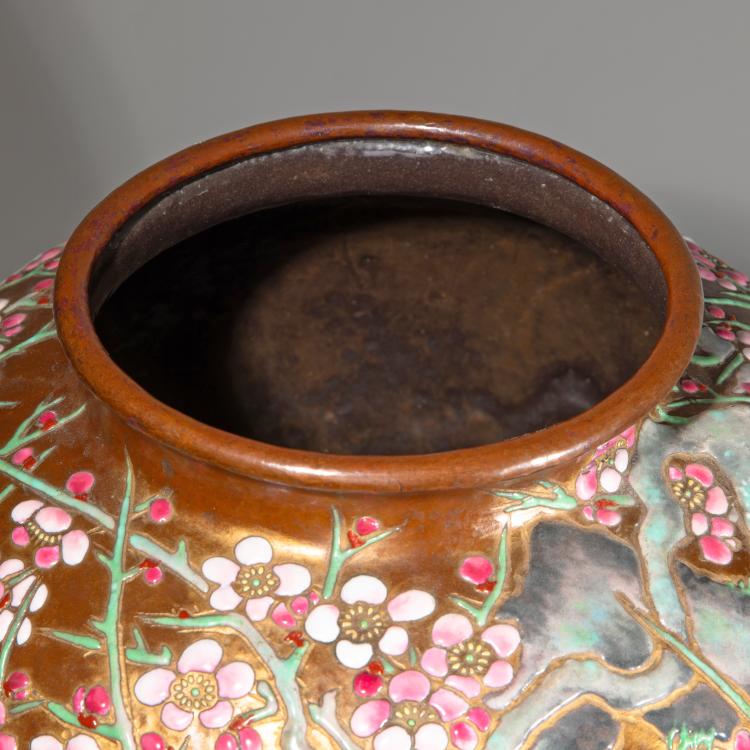 Bild 1 zu Objekt, Gro&szlig;e Kupfervase aus der Werkstatt des Ando Jubei, Japan, K-16A 15