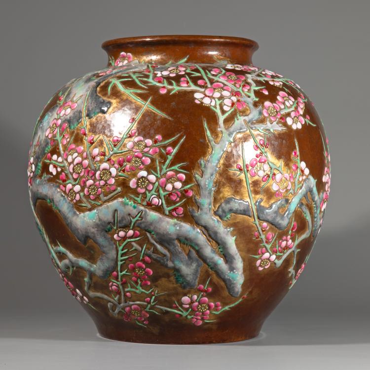 Bild 3 zu Objekt, Gro&szlig;e Kupfervase aus der Werkstatt des Ando Jubei, Japan, K-16A 15