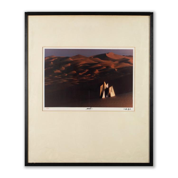 Bild 1 zu Objekt, Fotografie aus der Serie 'Expedition in k&uuml;nstliche G&auml;rten', 1976, Heinz Mack, K-16B 533