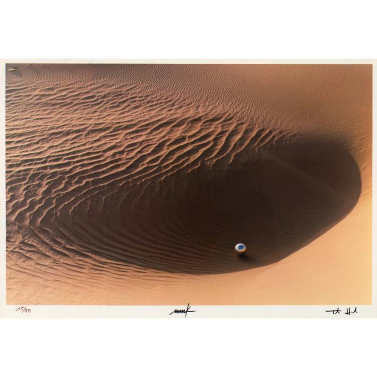 Hauptbild zu Objekt, Fotografie aus der Serie 'Expedition in k&uuml;nstliche G&auml;rten', 1976, Heinz Mack, K-16B 534