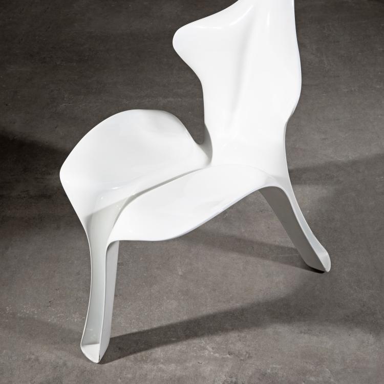 Bild 1 zu Objekt, Skulpturaler Hochlehner Stuhl aus der Floris Serie, G&uuml;nter Beltzig, Br&uuml;der Beltzig Design, K-16B 594