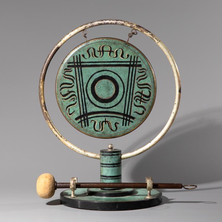 Bild 1 zu Objekt, 'Ikora' table gong with drumstick, Paul Haustein, WMF, Geislingen, K-16A 83
