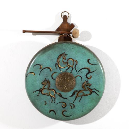 'Ikora' wall gong with drumstick