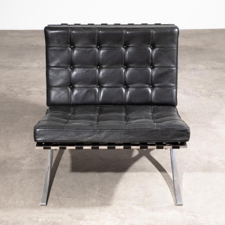 Bild 1 zu Objekt, Sessel Modell Barcelona mit Ottomane, Ludwig Mies van der Rohe, Knoll International, K-16B 560